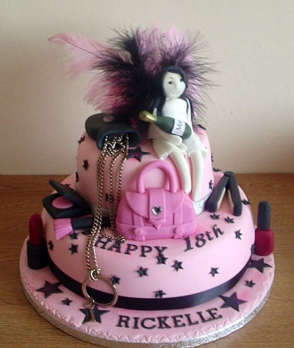 18th Birthday Cakes Snow Theme Design