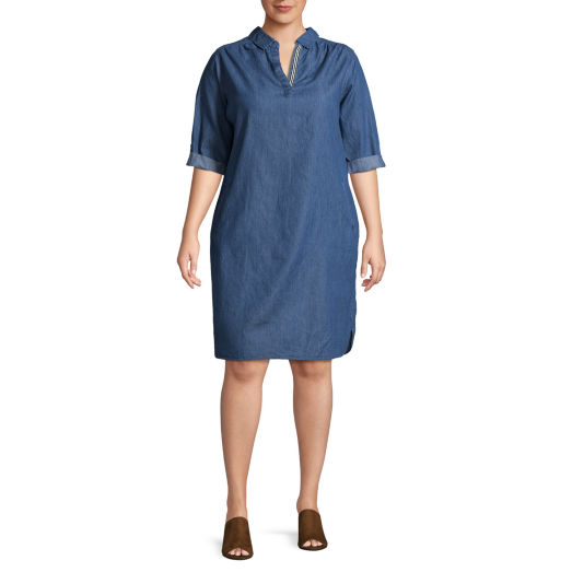 Plus Size Denim Staples + 6 Denim Dresses to Shop Simply Curvee Life