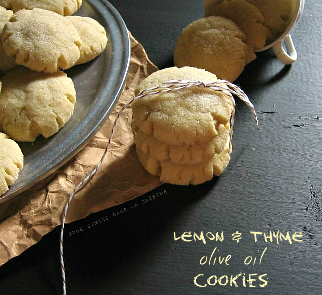 Lemon-Thyme Olive Oil Cookies | une gamine dans la cuisine