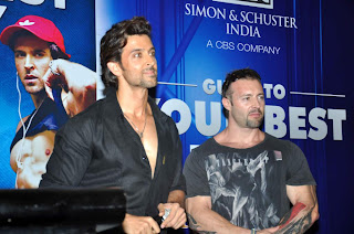 Hrithik Roshan unveil his trainer Kris Gethin's latest book "Guide to Your Best Body"
