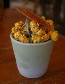 nitrogen popcorn with maple syrup and bacon and saltbrush;  east;  mt martha
