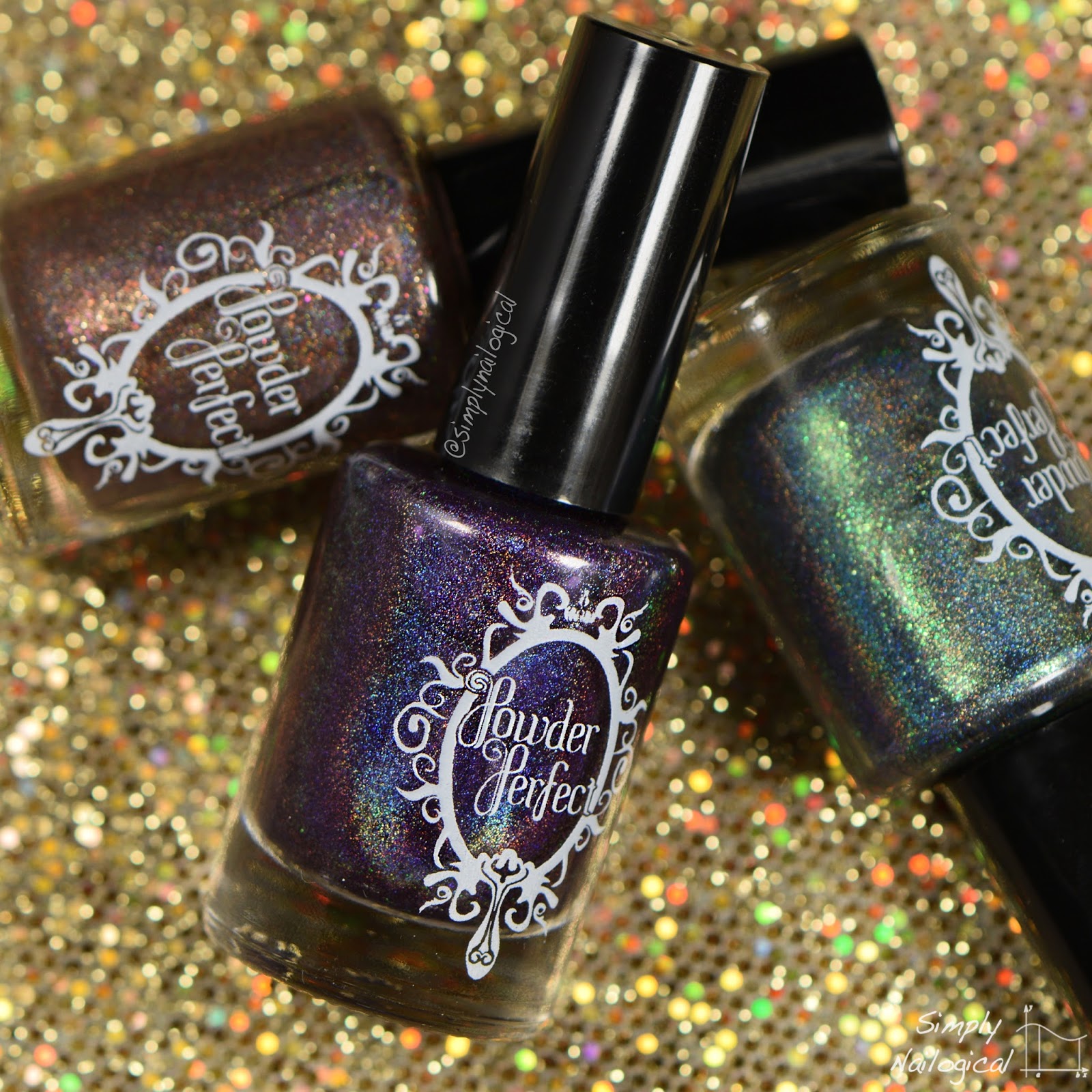 Simply Nailogical: Powder Perfect: Holos from the Hardwicke collection