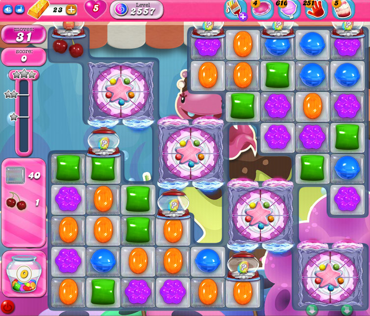 Candy Crush Saga level 2557