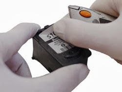 label removing the cartridge Canon PG-510 black