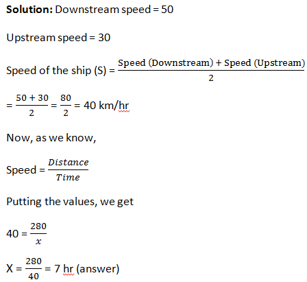 Upstream and Downstream Problems in Tamil / Boat Problem Class 10