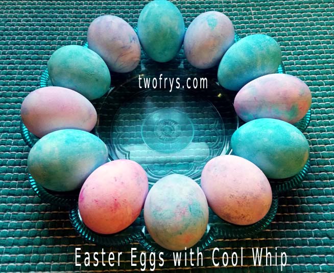 Two Frys Easter Eggs Using Cool Whip