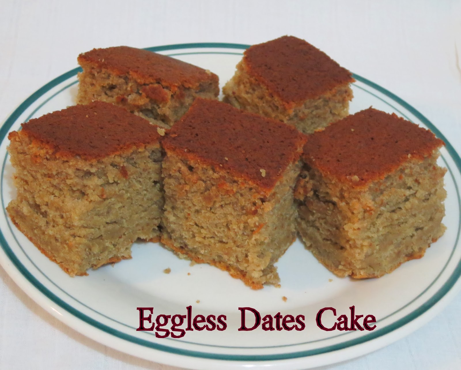Simply Delicious Eggless Dates Cake