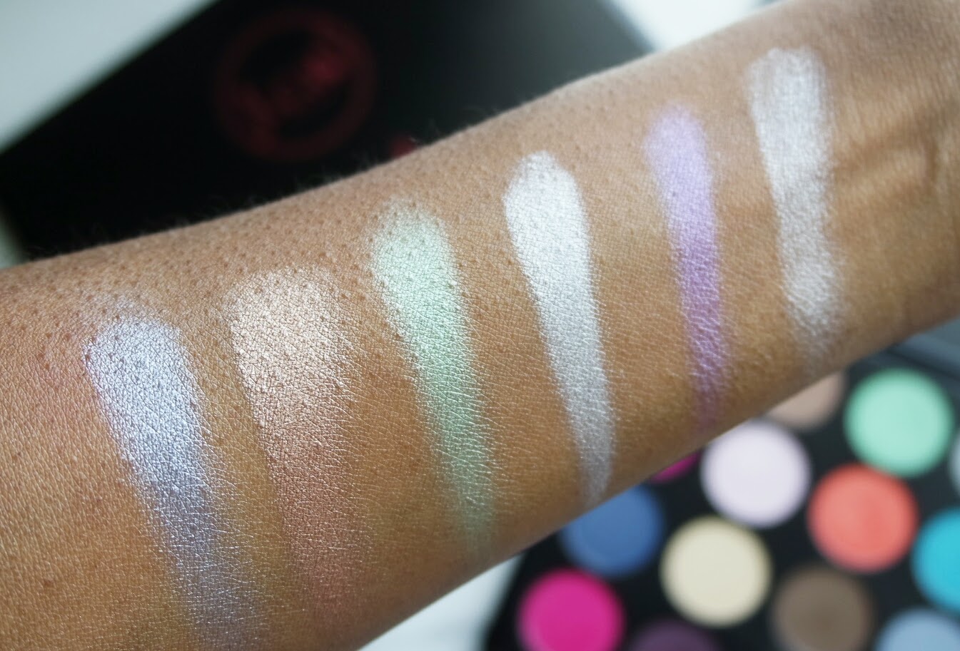 J. Cat Hollywood and Santa Monica Palette Swatches