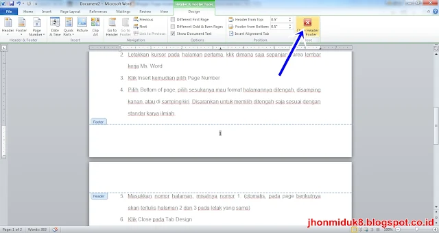 Cara Membuat Nomor Halaman Dengan Letak Yang Berbeda Pada MS. Word Cara Membuat Nomor Halaman Dengan Letak Yang Berbeda Pada MS. Word