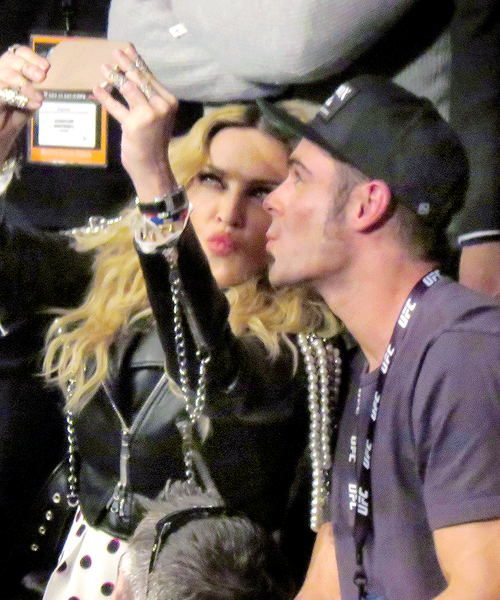 Madonna & Zac Efron at the UFC Fight in NYC