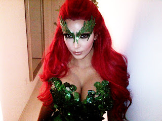 Kim Kardashian Poison Ivy Halloween 2011 Costume