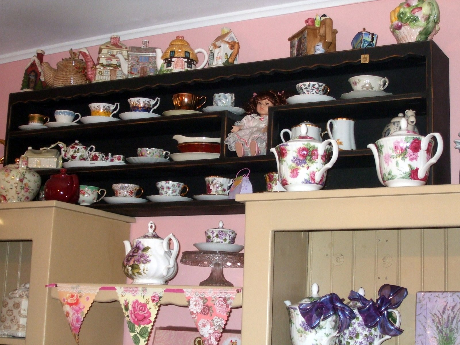 Rosemary's Sampler Tea Room Decor The Painted Tea cup