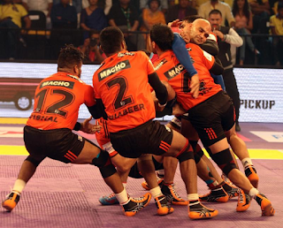 Jaipur Pink Panthers put up a tough fight against arch rivals U Mumba