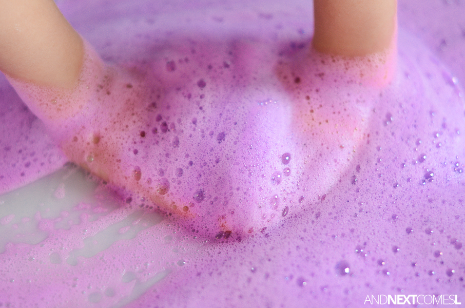 Calming Lavender Soap Foam Sensory Play  And Next Comes L - Hyperlexia  Resources