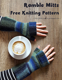 Ramble Mitts - free knitting pattern by Knitting and so on