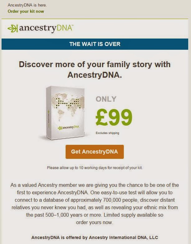 Cruwys news AncestryDNA test now on sale in the UK and Ireland
