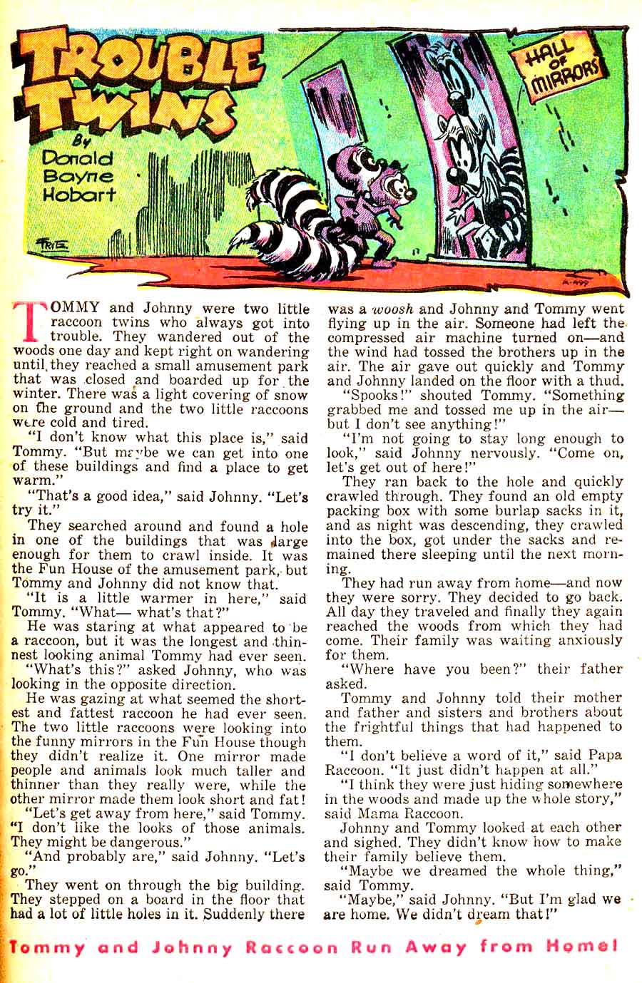 Coo Coo Comics #46 golden age 1950s funny animal comic book page by Frank Frazetta