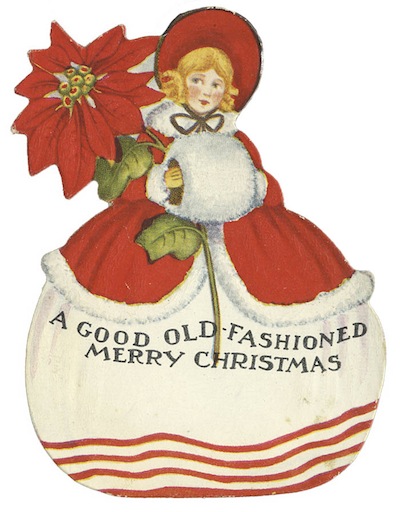 Tattered and Lost EPHEMERA: Vintage OLD-FASHIONED CHRISTMAS Card