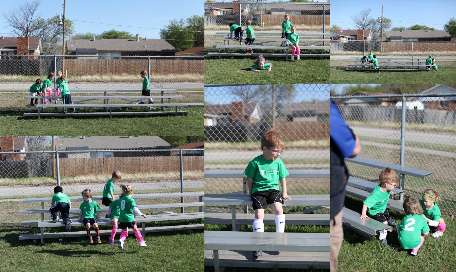 The Hill Family YMCA Tiny Tots Soccer Go Green Frogs!
