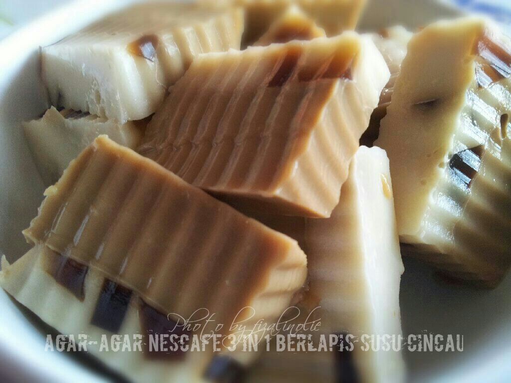 Agar Agar Nescafe 3 In 1 Berlapis Susu Cincau