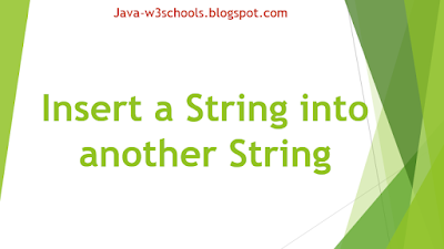 Insert a String into another String