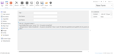 Setting temporary parent ID in a child new form