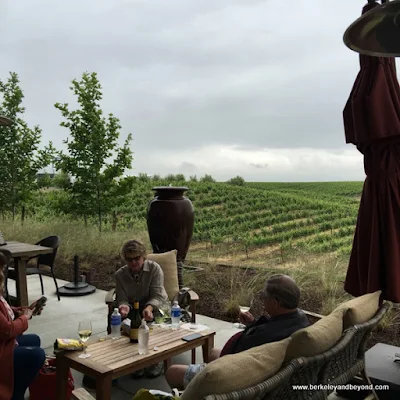 patio tasting at Matchbook Winery in Zamora, California