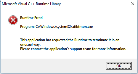 Program c windows system32 atibtmon.exe Program c windows system32 atibtmon.exe
