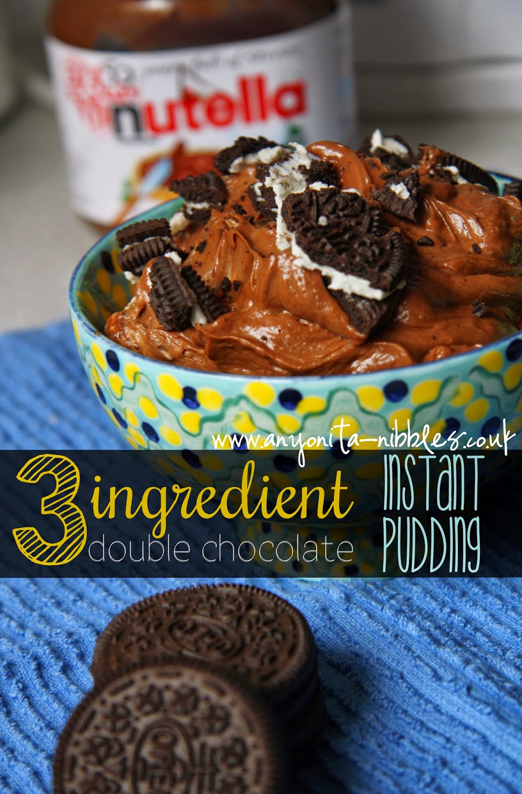 3 ingredient double #chocolate instant pudding recipe #easydesserts from www.anyonita-nibbles.co.uk