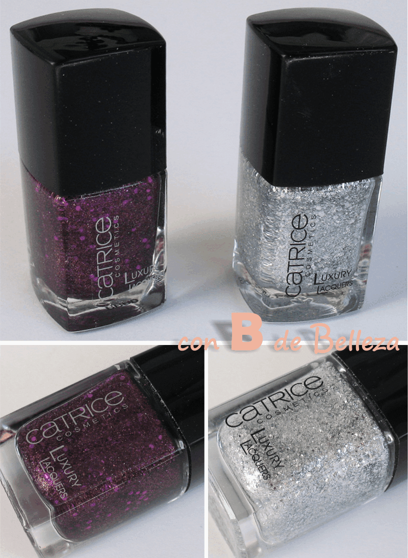 Esmaltes de uñas con purpurina cubrientes