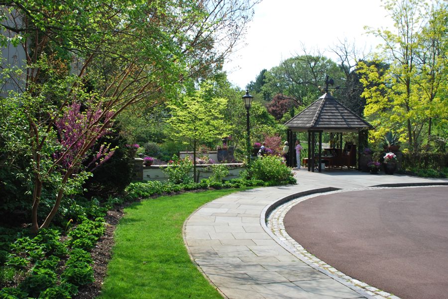 Chanticleer's entrance pavilion for the summer months. Chanticleer's entrance pavilion for the summer months.