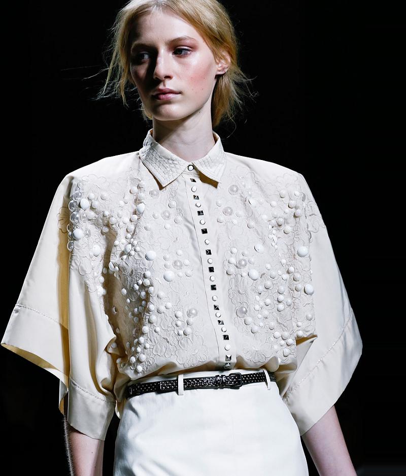 Fashion & Lifestyle: Bottega Veneta Shirts... Spring 2013 Womenswear