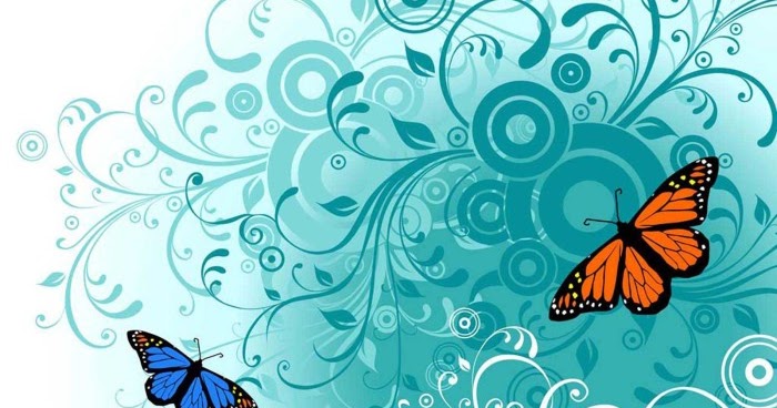 Teal Butterfly Wallpaper High Quality Desktop, iphone and android