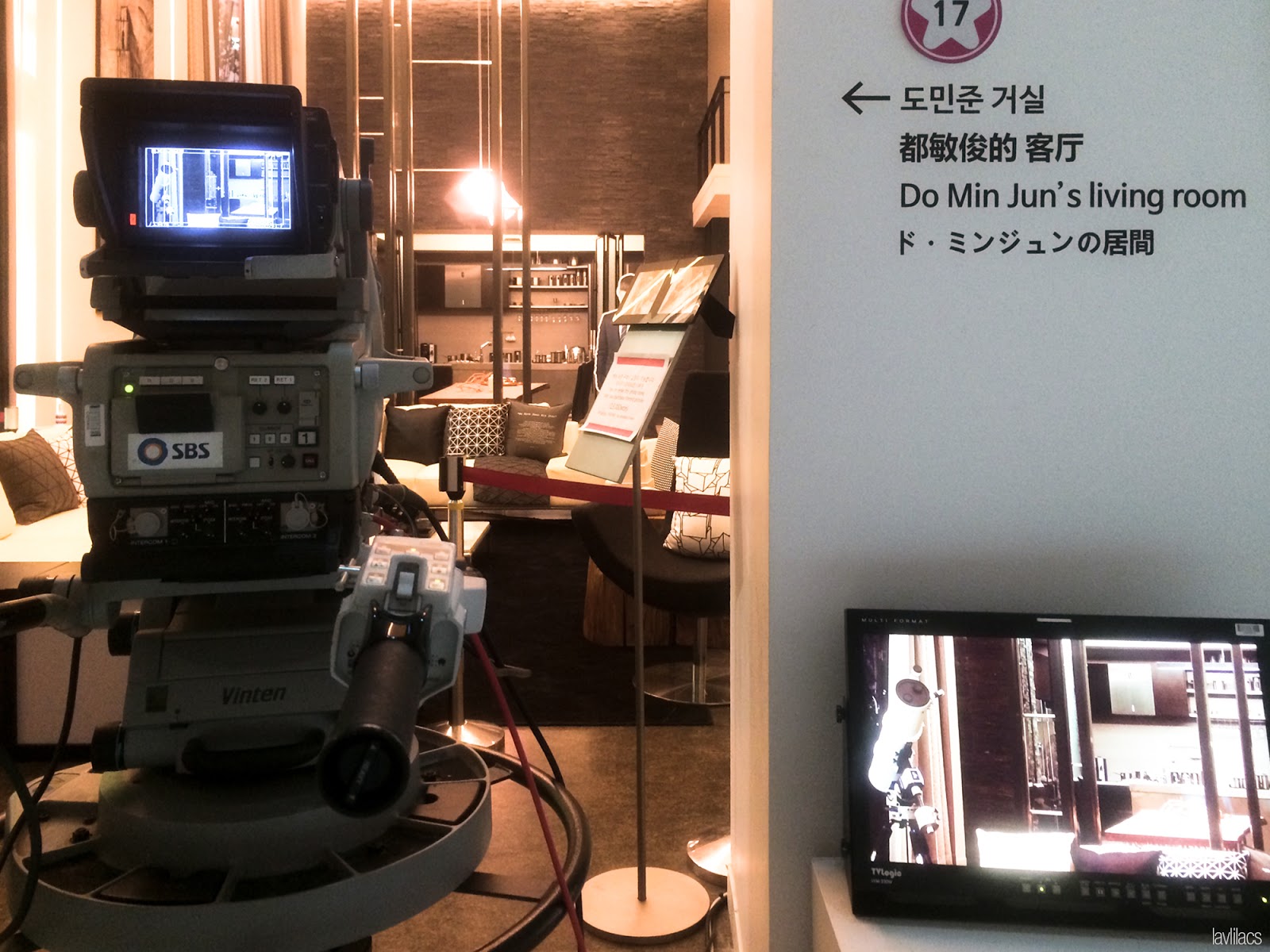 Seoul, Korea - Summer Study Abroad 2014 - Dongdaemun Design Plaza DDP - SBS My Love From Another Star Exhibit - Filming equipment