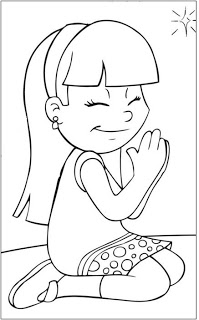 Dibujo De Nino Orando Para Colorear Dibujos Para Colorear