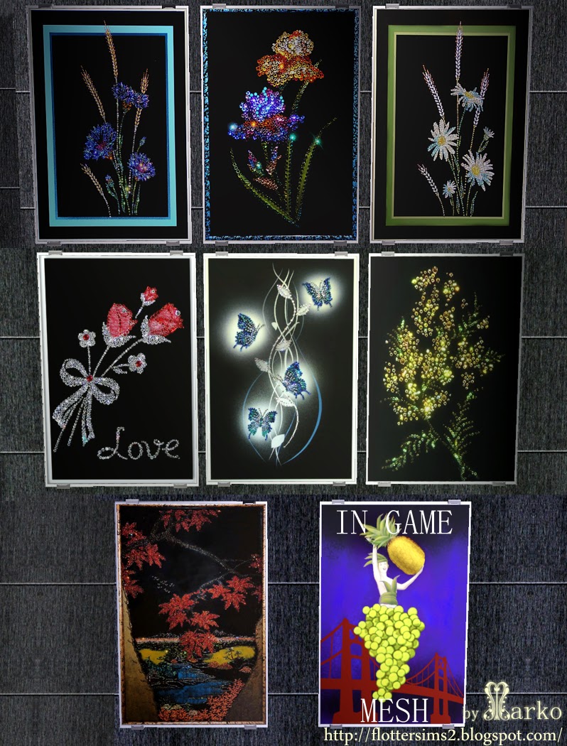 Flotteur: painting with Swarovski crystals 1