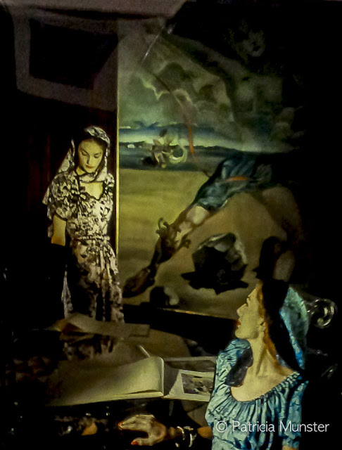 Painting by Salvador Dali - Dresses by Adele Simpson - Photo by Horst P. Horst