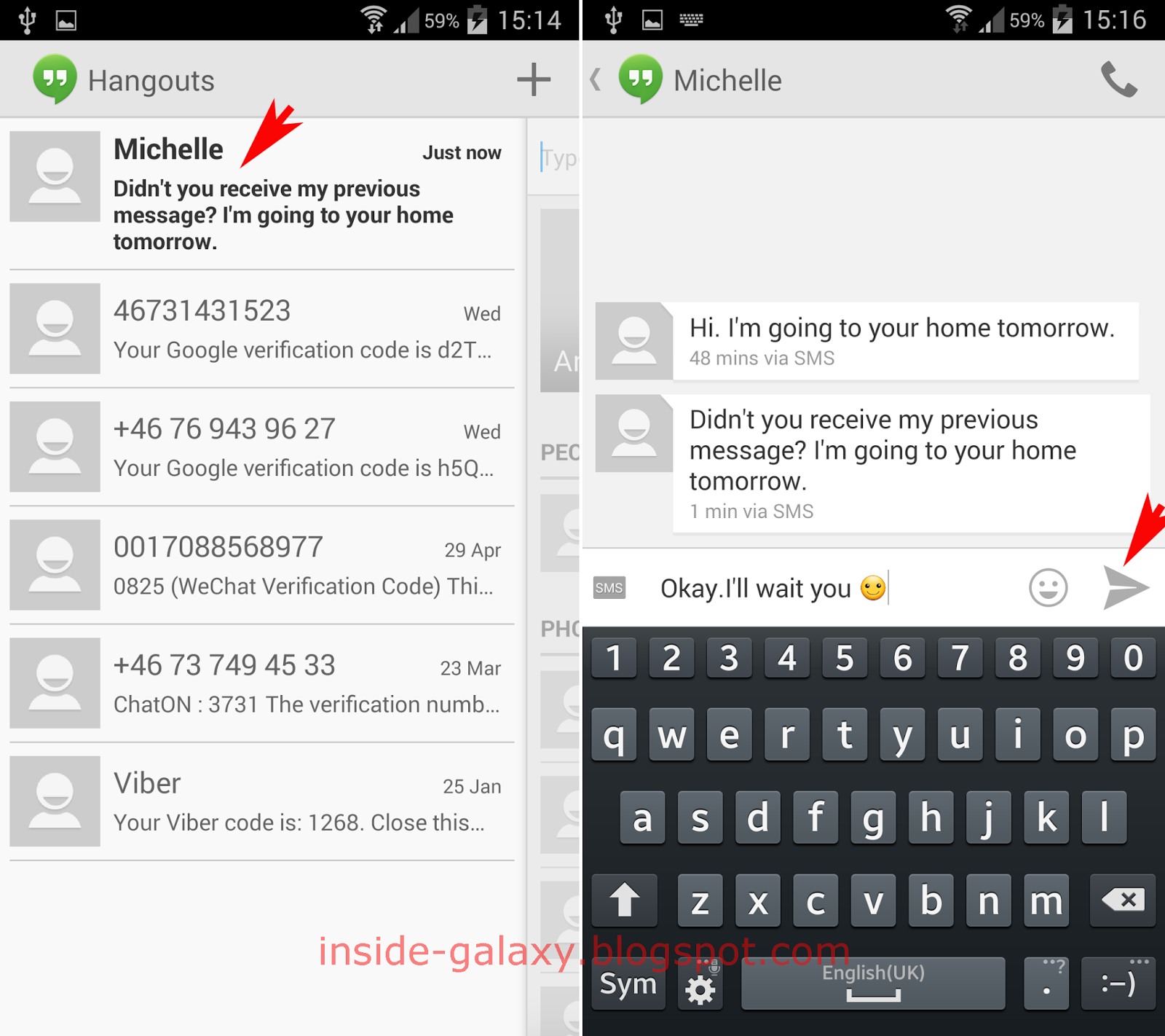 Inside Galaxy Samsung Galaxy S4 How to Read, Reply and Forward a Text