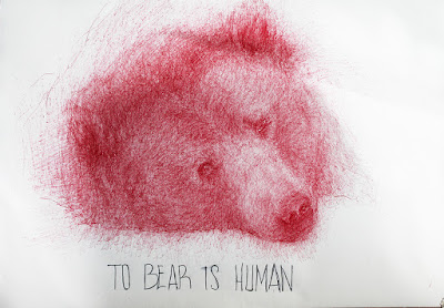 "oso","osear","to bear","bear","dibujo","draw","relato","drawing","aguantar","ilustración","illustration","bolígrafo","pen","arte","art","human","humano"