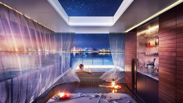 Nội thất phòng tắm biệt thự “nửa nổi nửa chìm” ở Dubai Nội thất phòng tắm biệt thự “nửa nổi nửa chìm” ở Dubai