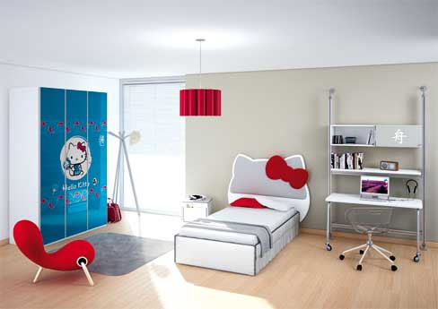 DORMITORIOS HELLO KITTY BEDROOMS via www.dormitorios.blogspot.com