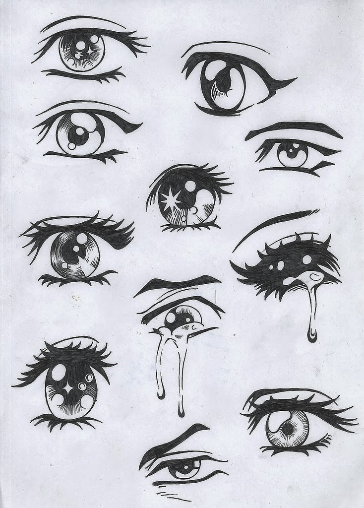 Como Dibujar Ojos Anime Llorando Imagui