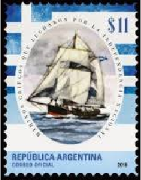 Sargento Mayor MARTÍN JOSÉ WARNES Guerra Independencia y del Brasil (Armada Argentina)(1786-†1842)