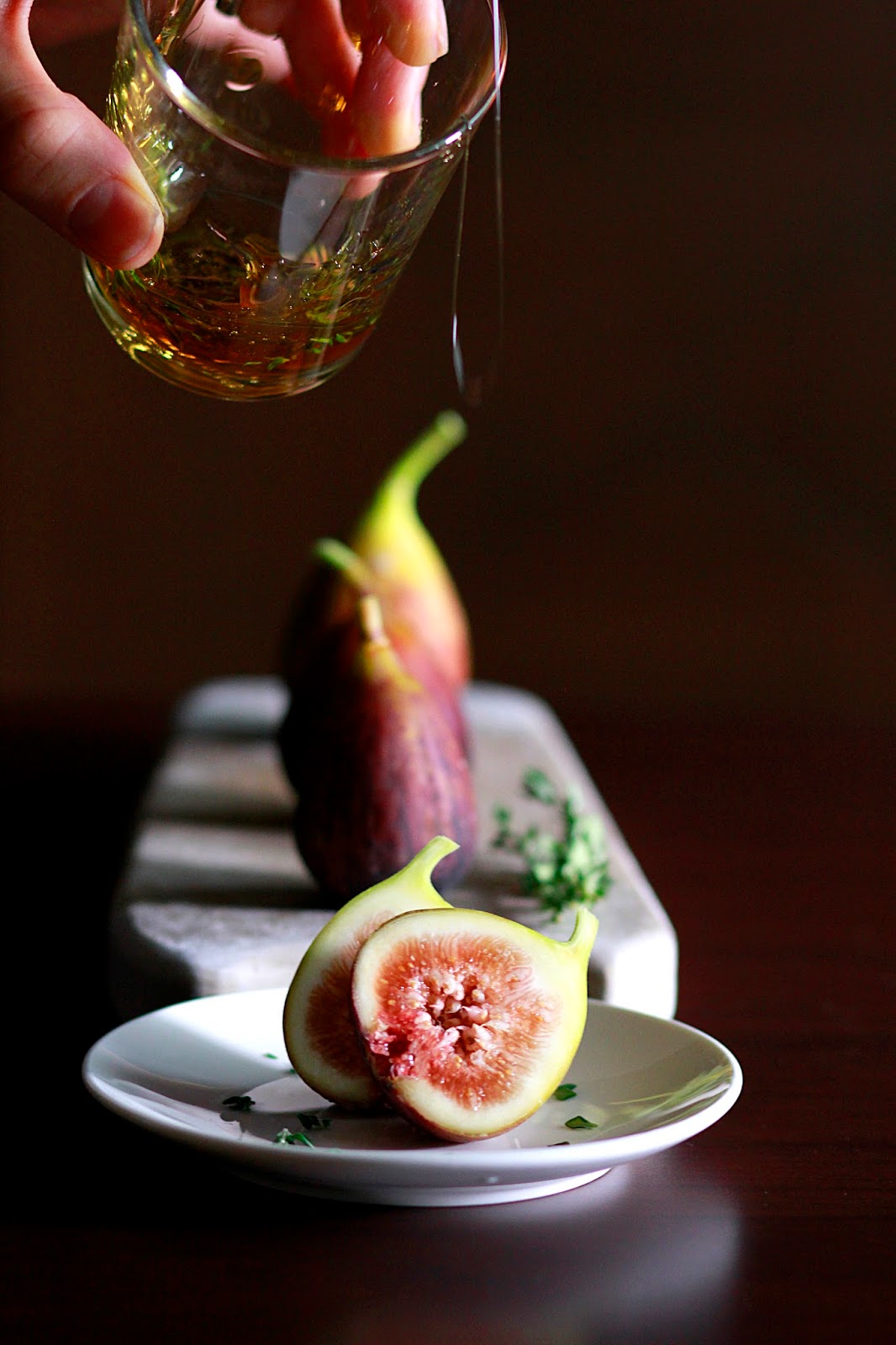 In Cookie Haven Fresh Figs with Thyme Infused Honey