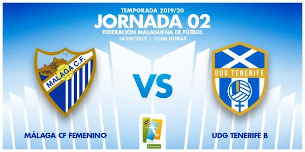El Málaga Femenino - UDG Tenerife B, el sábado 14 a las 12:00