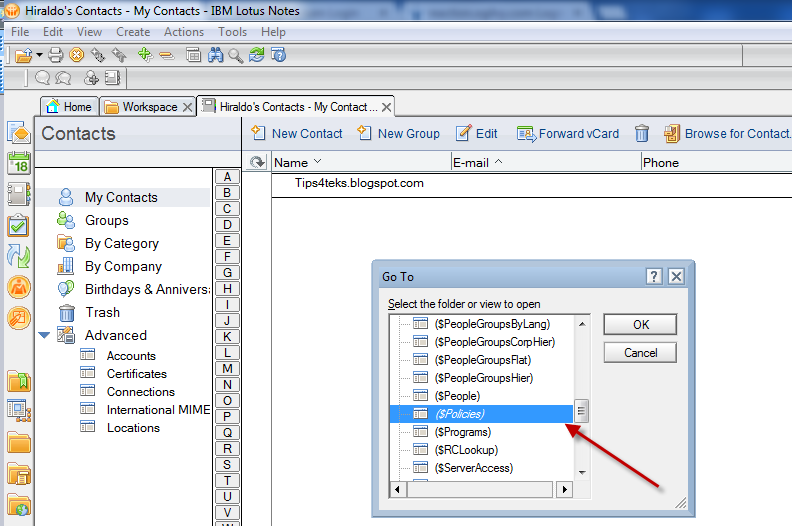 Deleting Domino Policies from Local Lotus Notes Client Tips 4 Teks