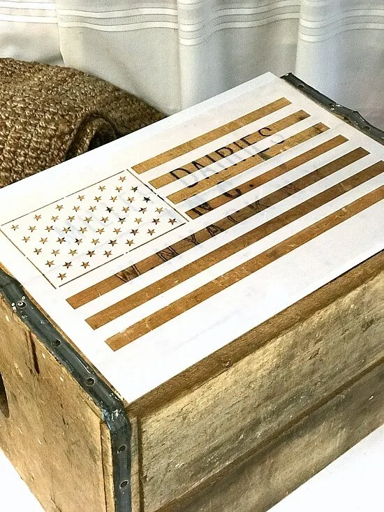 American flag stencil set