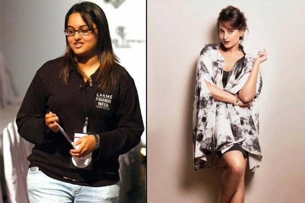 Sonakshi Sinha Pics Before and After Weight Loss