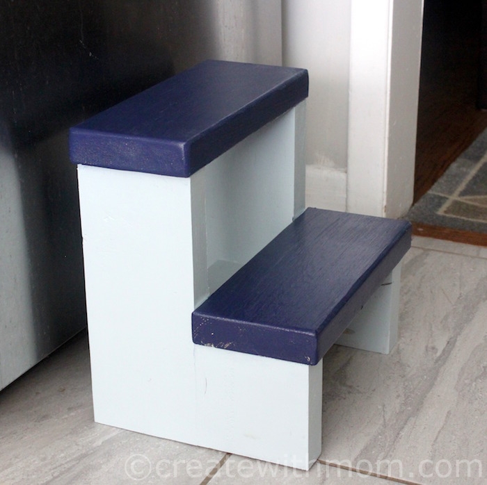 Create With Mom How to Build a Step Stool DIY