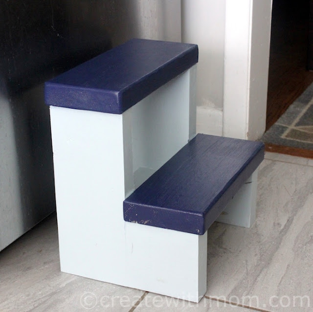 Create With Mom How to Build a Step Stool DIY